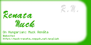 renata muck business card