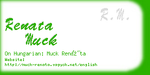 renata muck business card